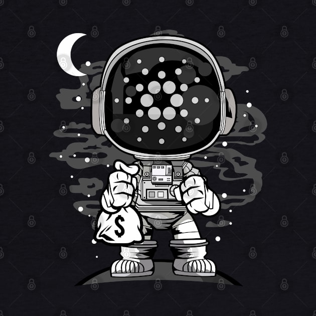 Astronaut Cardano Crypto ADA Coin To The Moon Token Cryptocurrency Wallet Cardano HODL Birthday Gift For Men Women Kids by Thingking About